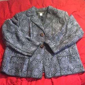 Sigrid Olsen Woman 14W Wool and Silk Blazer